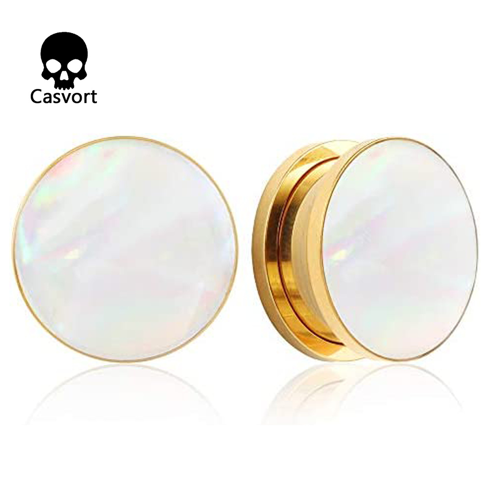 Body Jewelry Ear Gauges - Casvort, 2 шт., модные беруши, туннели,