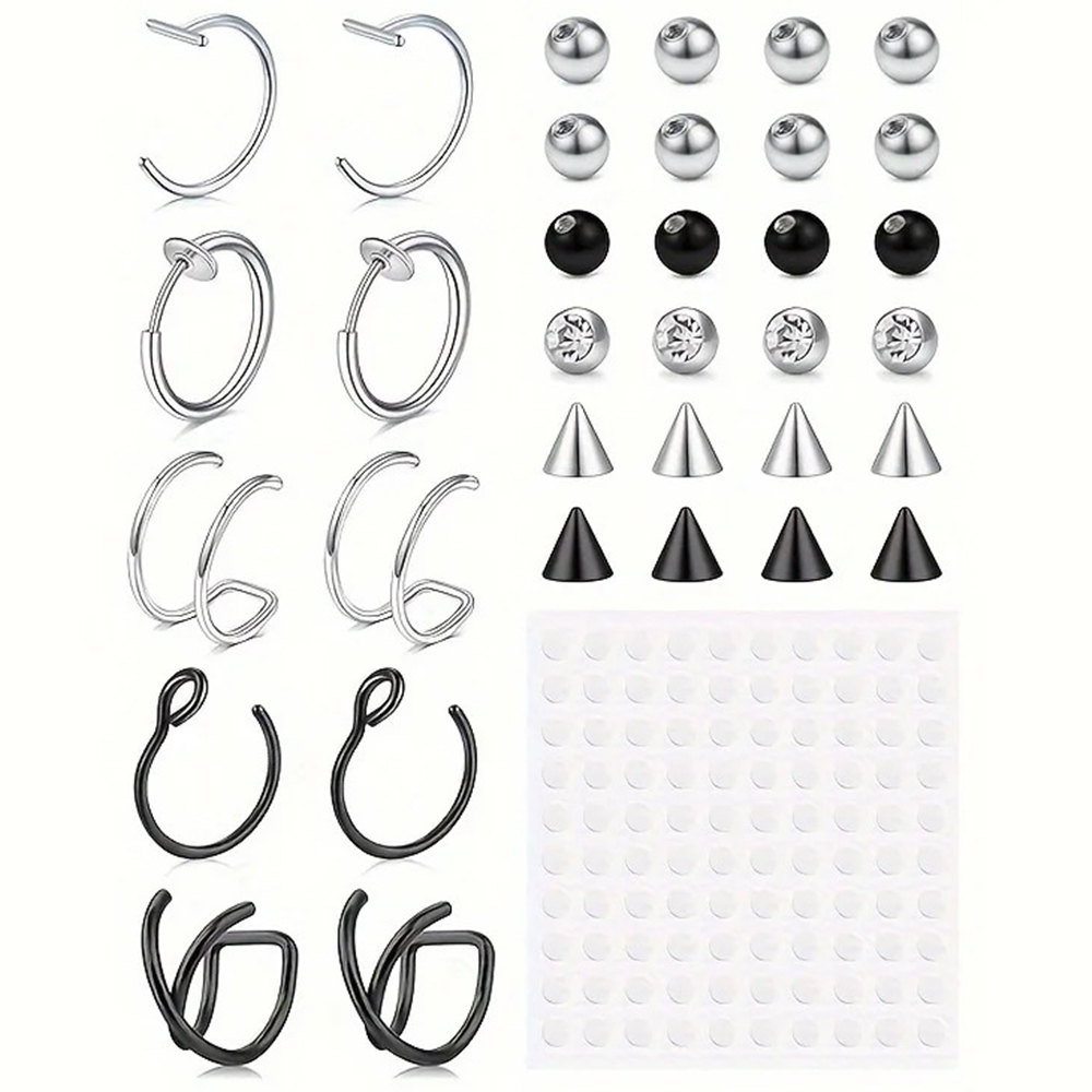 Body Jewelry Labret - Фальшивые пирсинги, фальшивые кольца для губ,