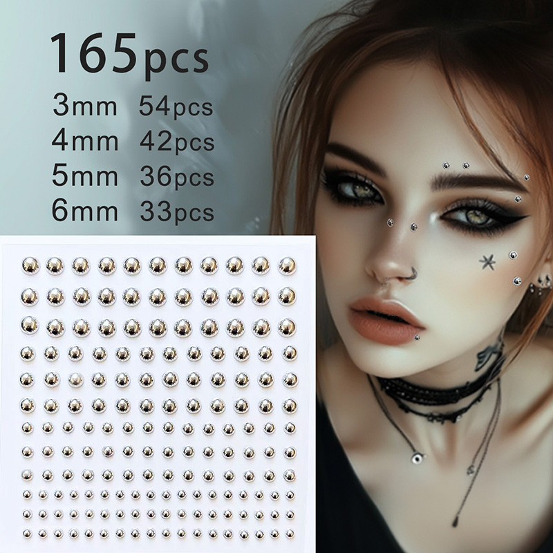 Body Jewelry Stickers - 3D лицо глаза вечерние макияж татуировка