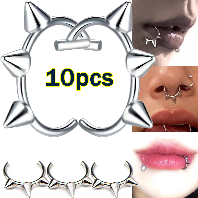 Body Jewelry Labret - 10 шт., кольцо в носу в