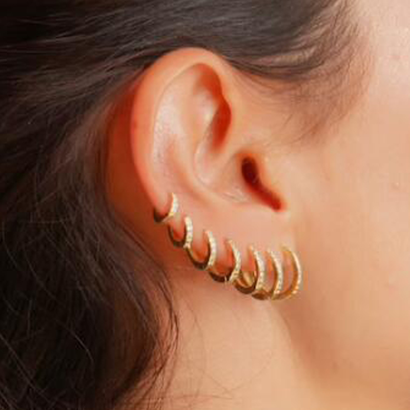 Радужные серьги-кольца с цирко – обзор и цена Helix Cartilage Ring