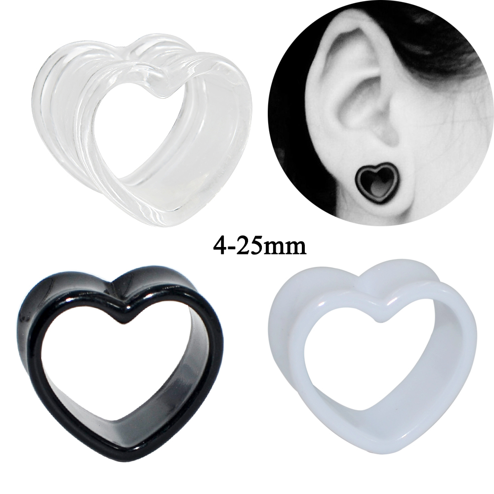 Акриловый черный, белый цвет в – обзор и цена Body Jewelry Ear Gauges