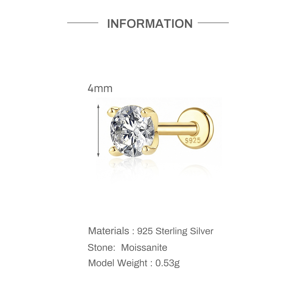 Серьги-лабреты Aide из стерлин – обзор и цена Body Jewelry Labret
