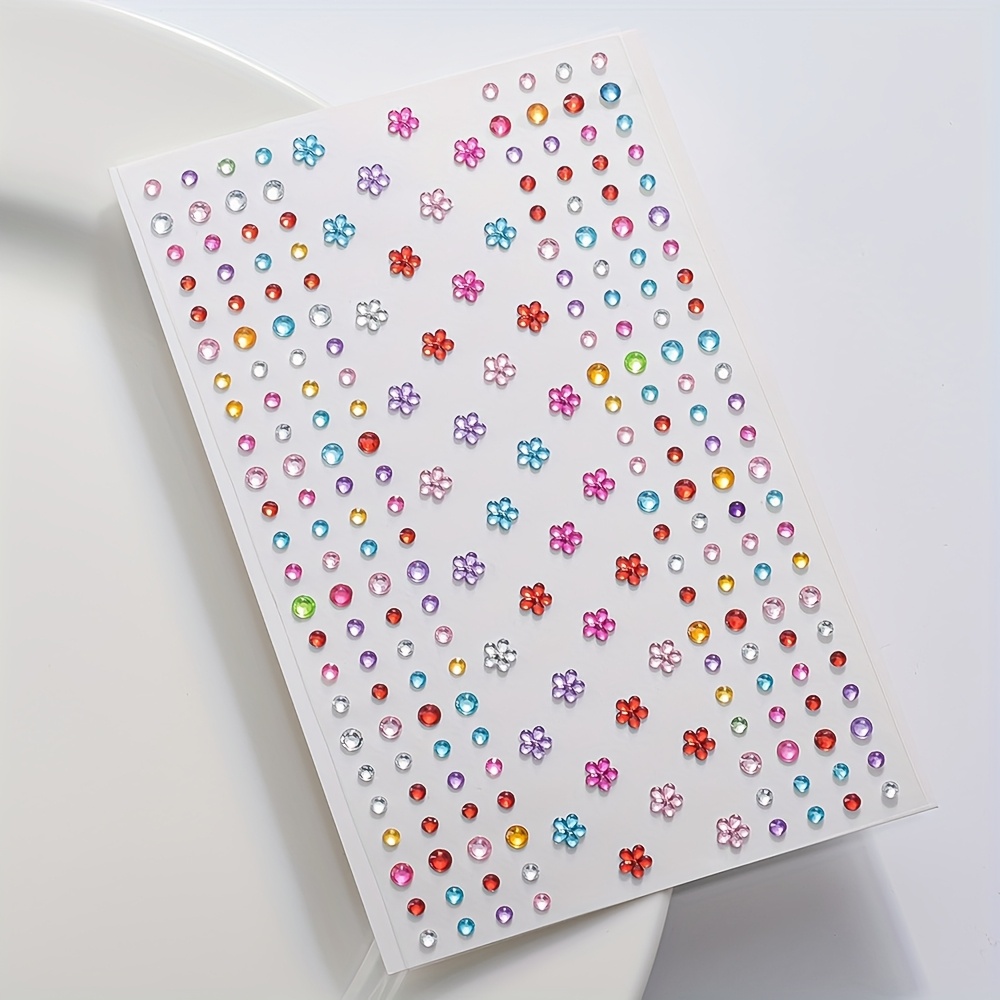 1 лист разноцветных блестящих  – обзор и цена Body Jewelry Stickers