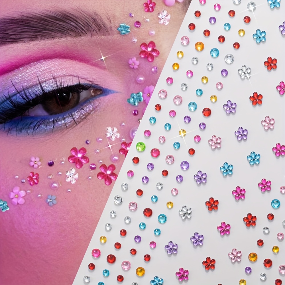 1 лист разноцветных блестящих  – обзор и цена Body Jewelry Stickers