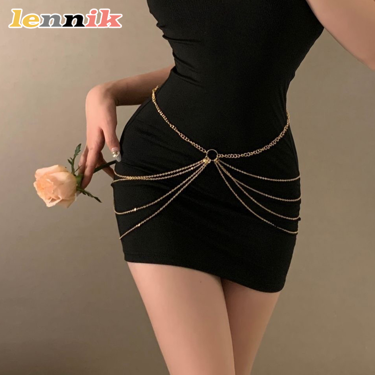 LENNIK Металлическая многослой – обзор и цена Body Jewelry Waist Chains