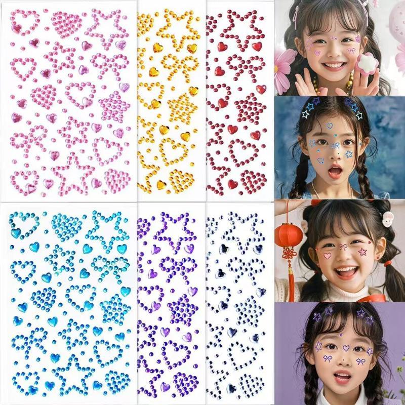 1 лист разноцветных самоклеящи – обзор и цена Body Jewelry Stickers