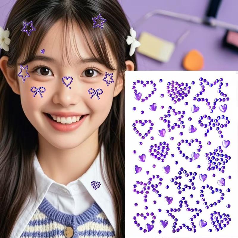 1 лист разноцветных самоклеящи – обзор и цена Body Jewelry Stickers