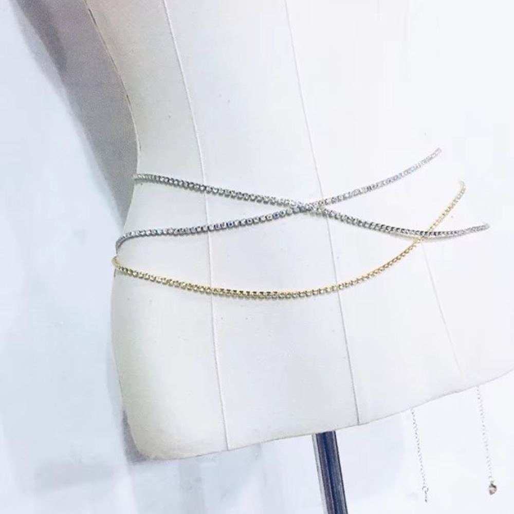 Сексуальная модная блестящая в – обзор и цена Body Jewelry Waist Chains