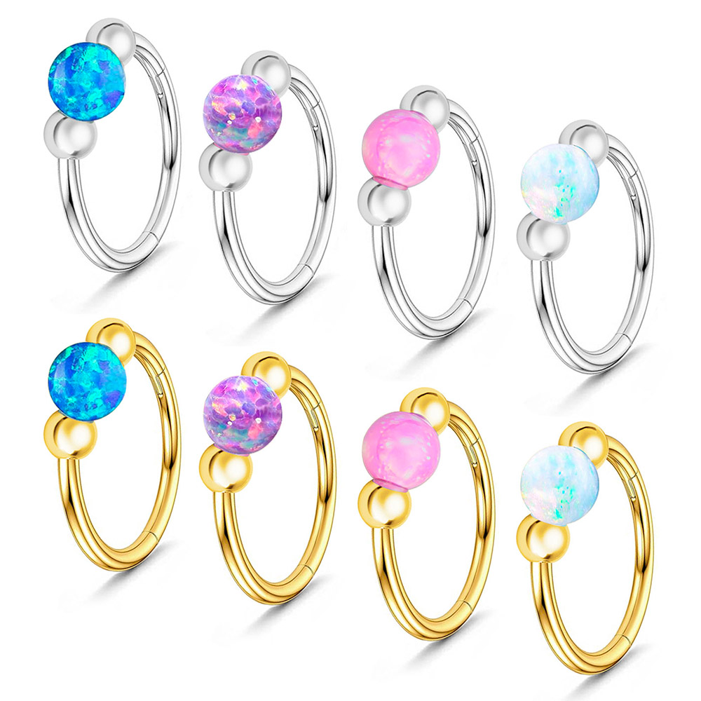 Набор блестящих колец в носу с – обзор и цена Body Jewelry Eu