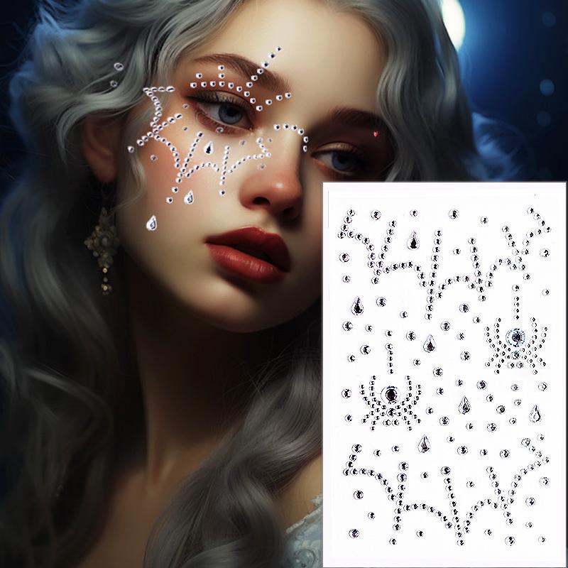 1 лист / 3 листа Хэллоуин темн – обзор и цена Body Jewelry Stickers