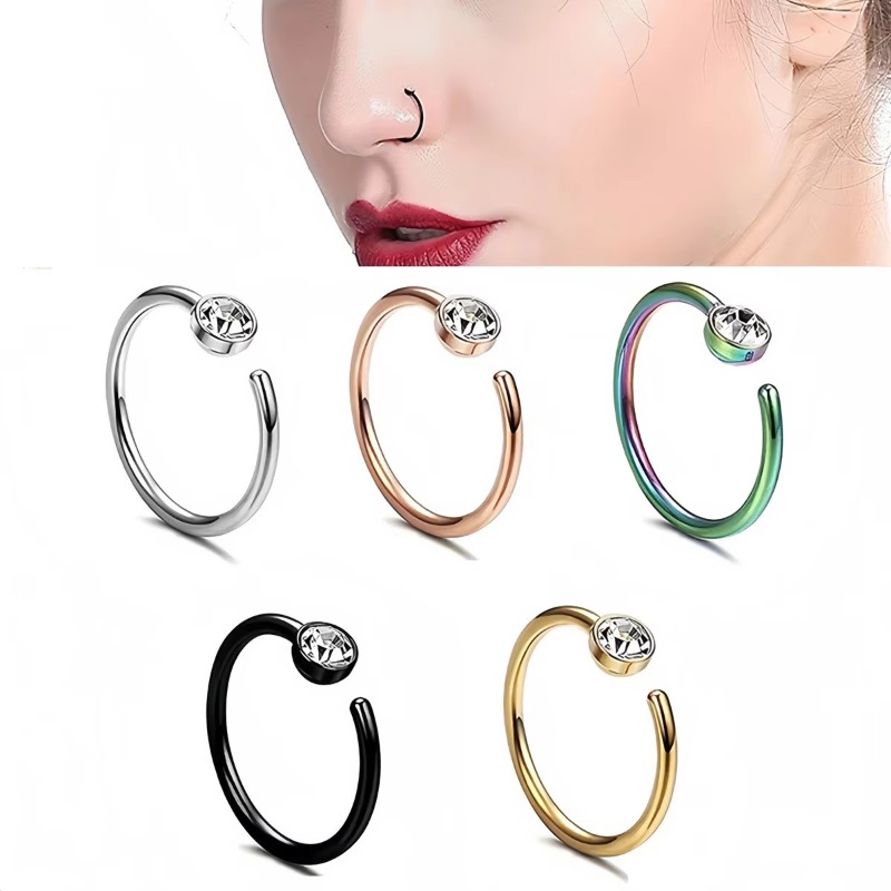 5 шт. 18G кольца для носа, С-о – обзор и цена Helix Cartilage Ring