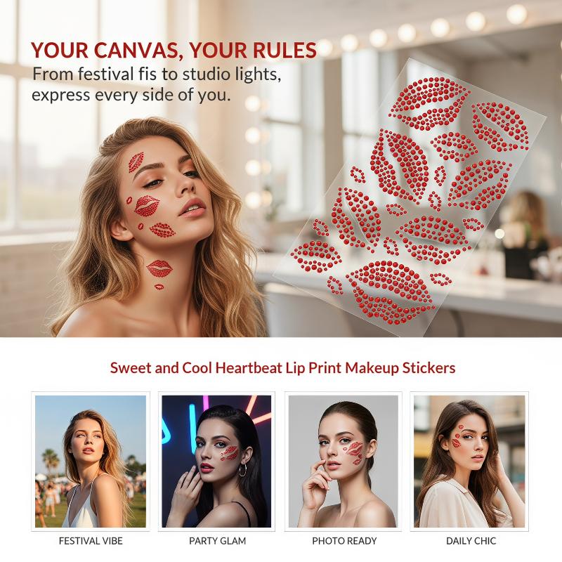3D-наклейка на губы с эффектом – обзор и цена Body Jewelry Stickers