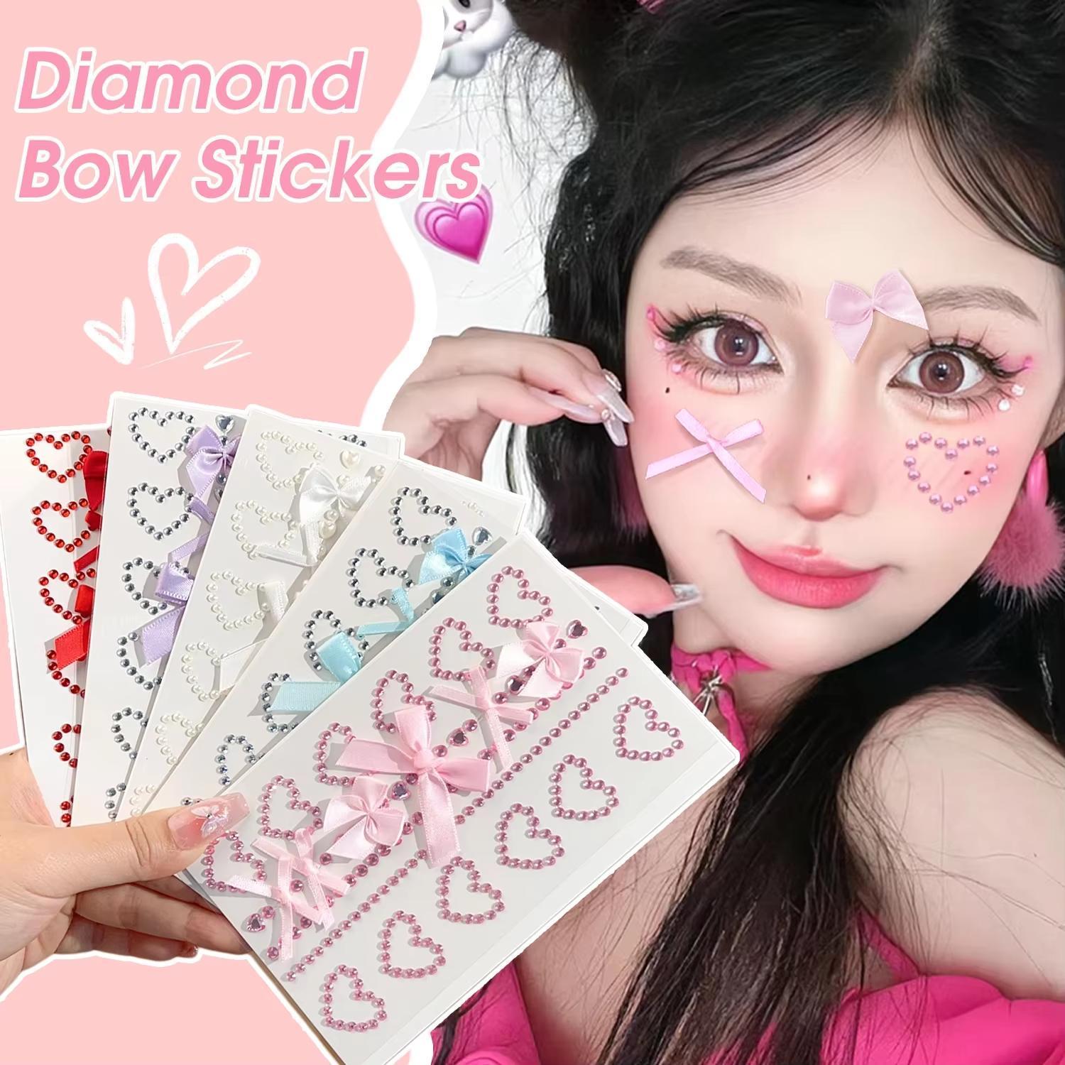 1 лист красная лента лук искре – обзор и цена Body Jewelry Diamond