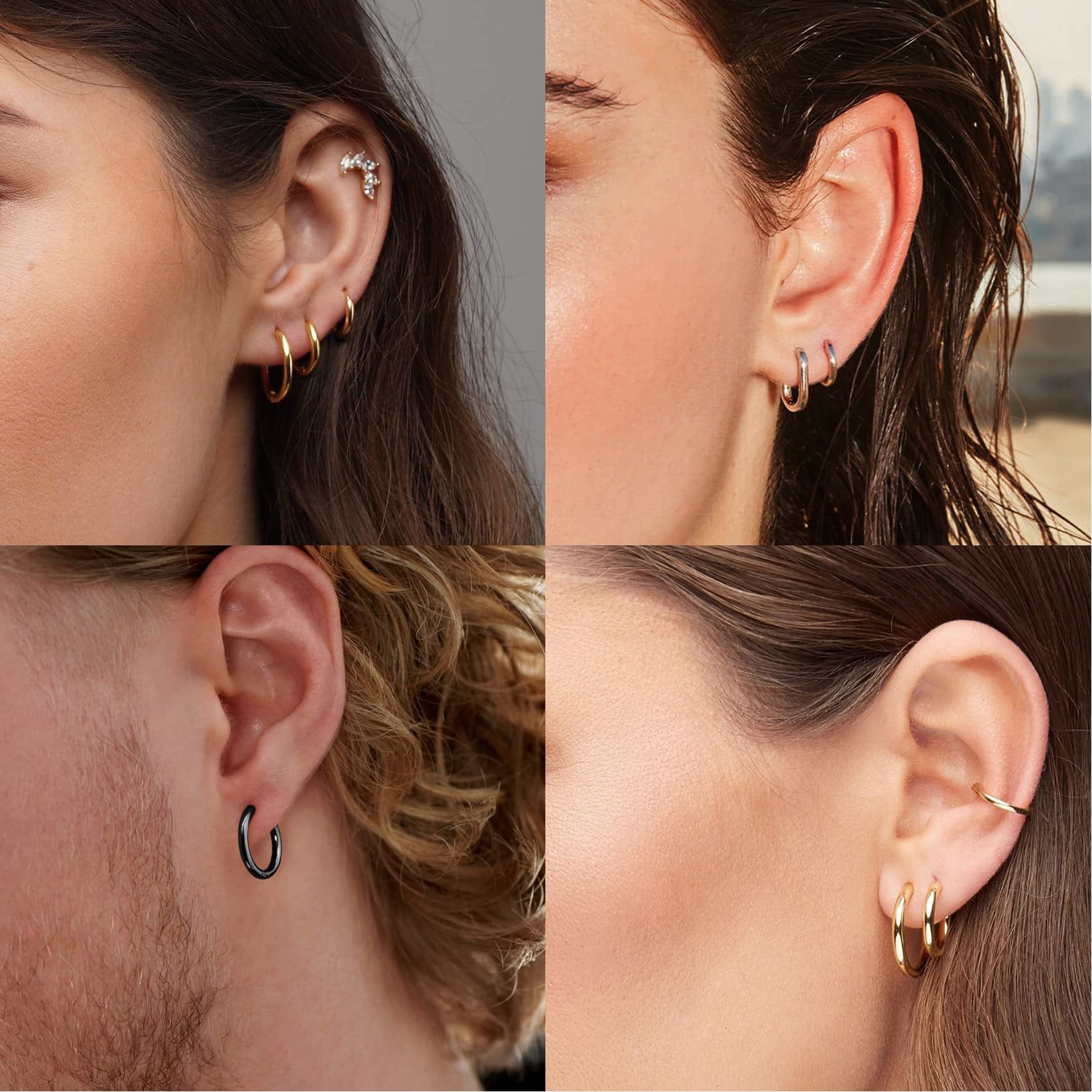 Круглые Кольца Huggies для жен – обзор и цена Helix Cartilage Ring