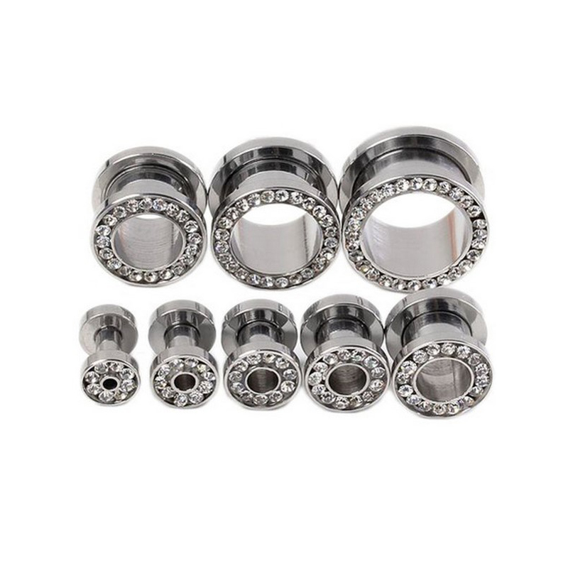 2 шт./компл. Хрустальные тонне – обзор и цена Body Jewelry Ear Gauges