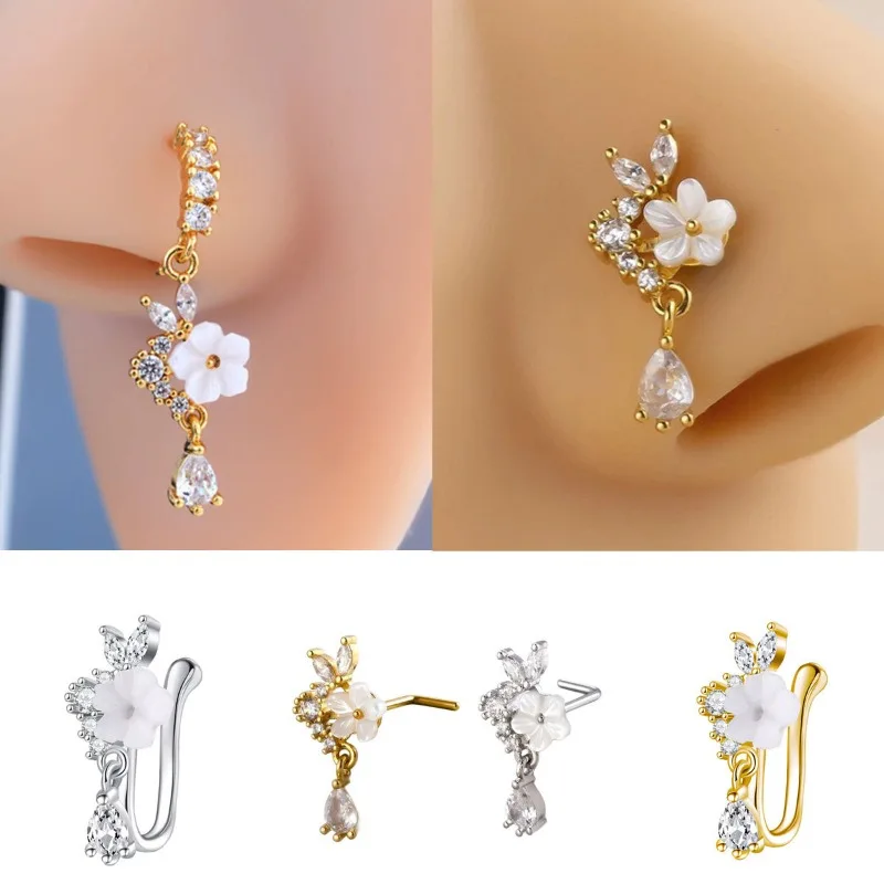 Модный кольцо-кольцо для носа  – обзор и цена Yellow Body Jewelry