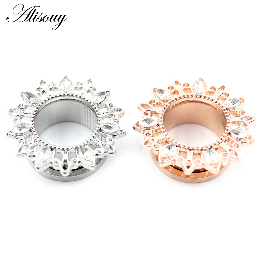 Alisouy 2 шт. нержавеющая стал – обзор и цена Body Jewelry Ear Gauges