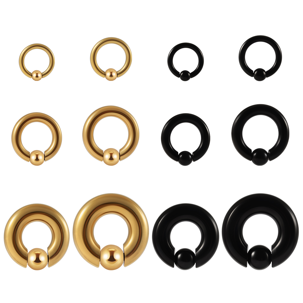 1 шт., кольцо из нержавеющей с – обзор и цена Body Jewelry Ear Gauges