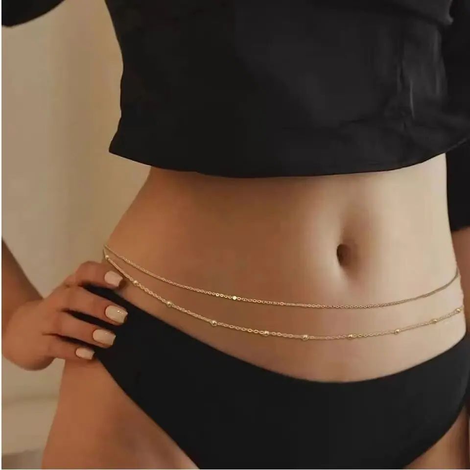 Двухслойные цепочки на живот в – обзор и цена Body Jewelry Waist Chains