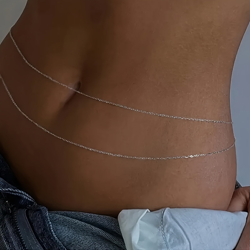 Двухслойный золотой металличес – обзор и цена Body Jewelry Waist Chains