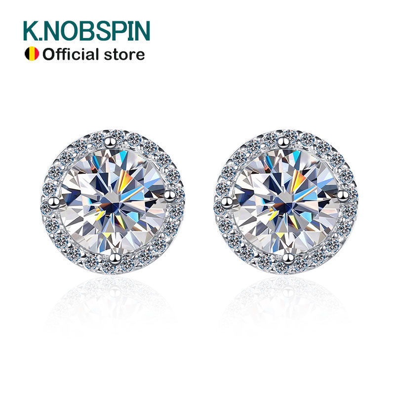 KNOBSPIN 1ct D Цвет Муассанит  – обзор и цена Body Jewelry Diamond